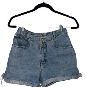 Lawman Vintage-Inspired Blue Denim Jean Shorts